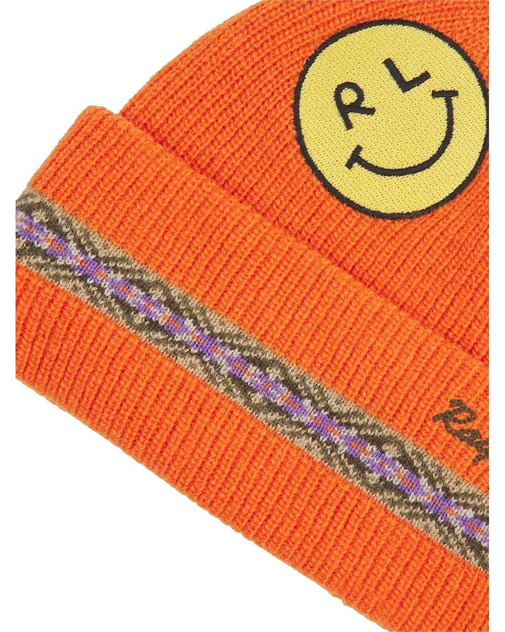 Polo Ralph Lauren Orange Taslan Patch Beanie for men