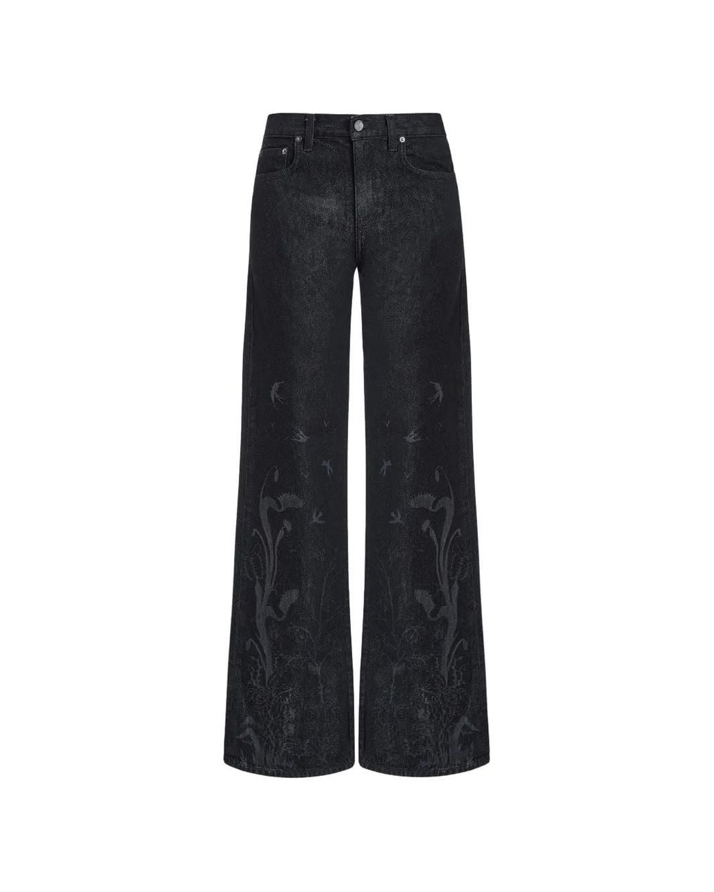 Contessa Mills Blue Tarot Floral-Print Jeans