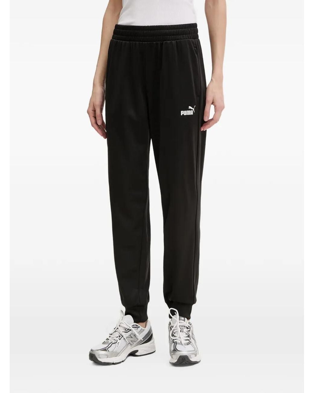 PUMA Black Logo-Print Tracksuit Set