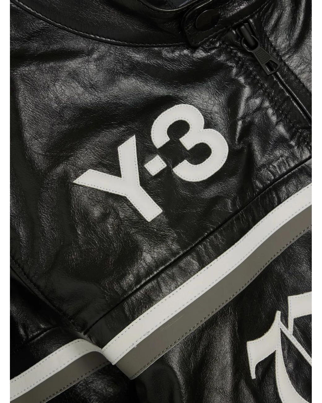 Y-3 Black X Nbhd Leather Jacket for men