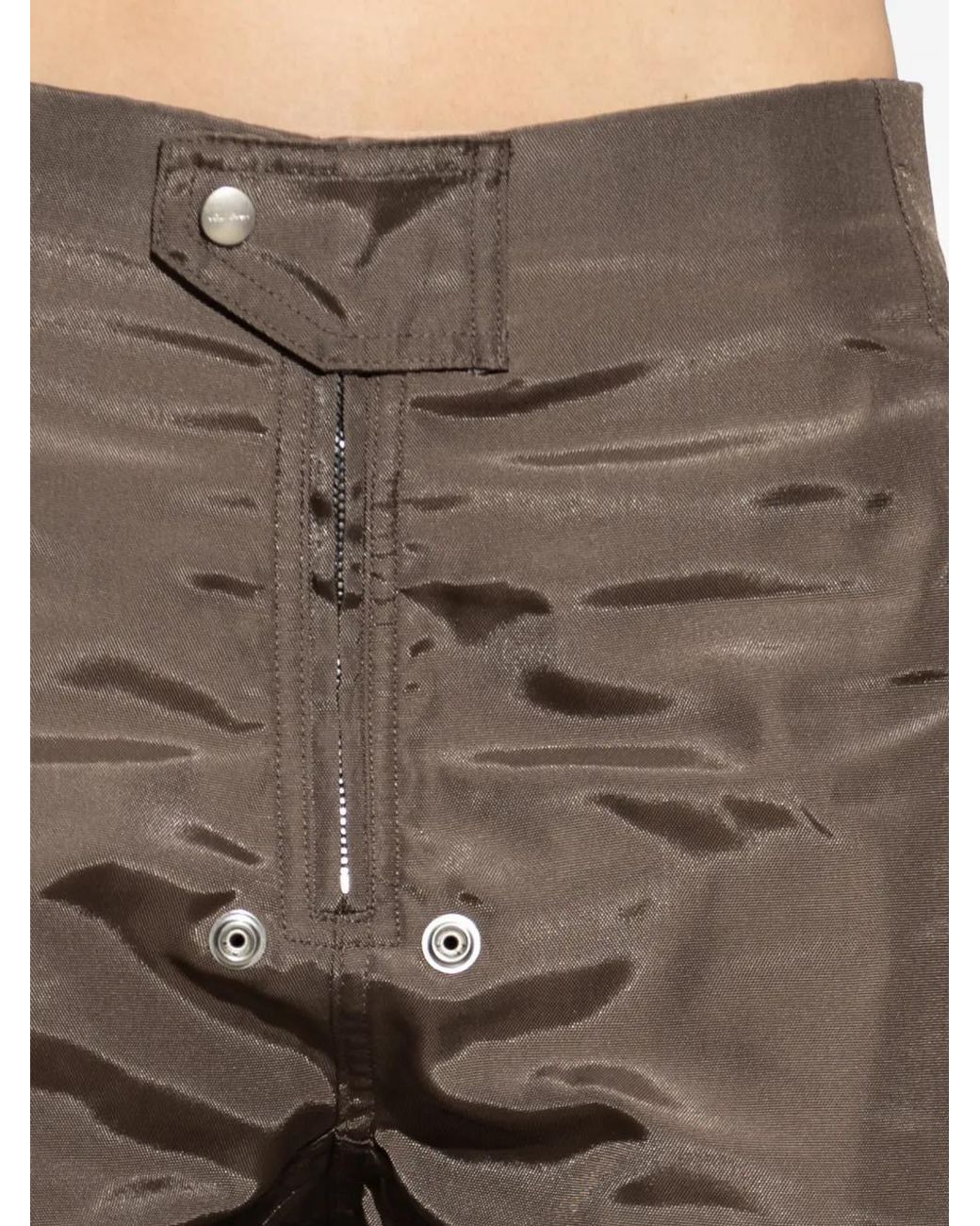 Rick Owens Brown Moto Trousers