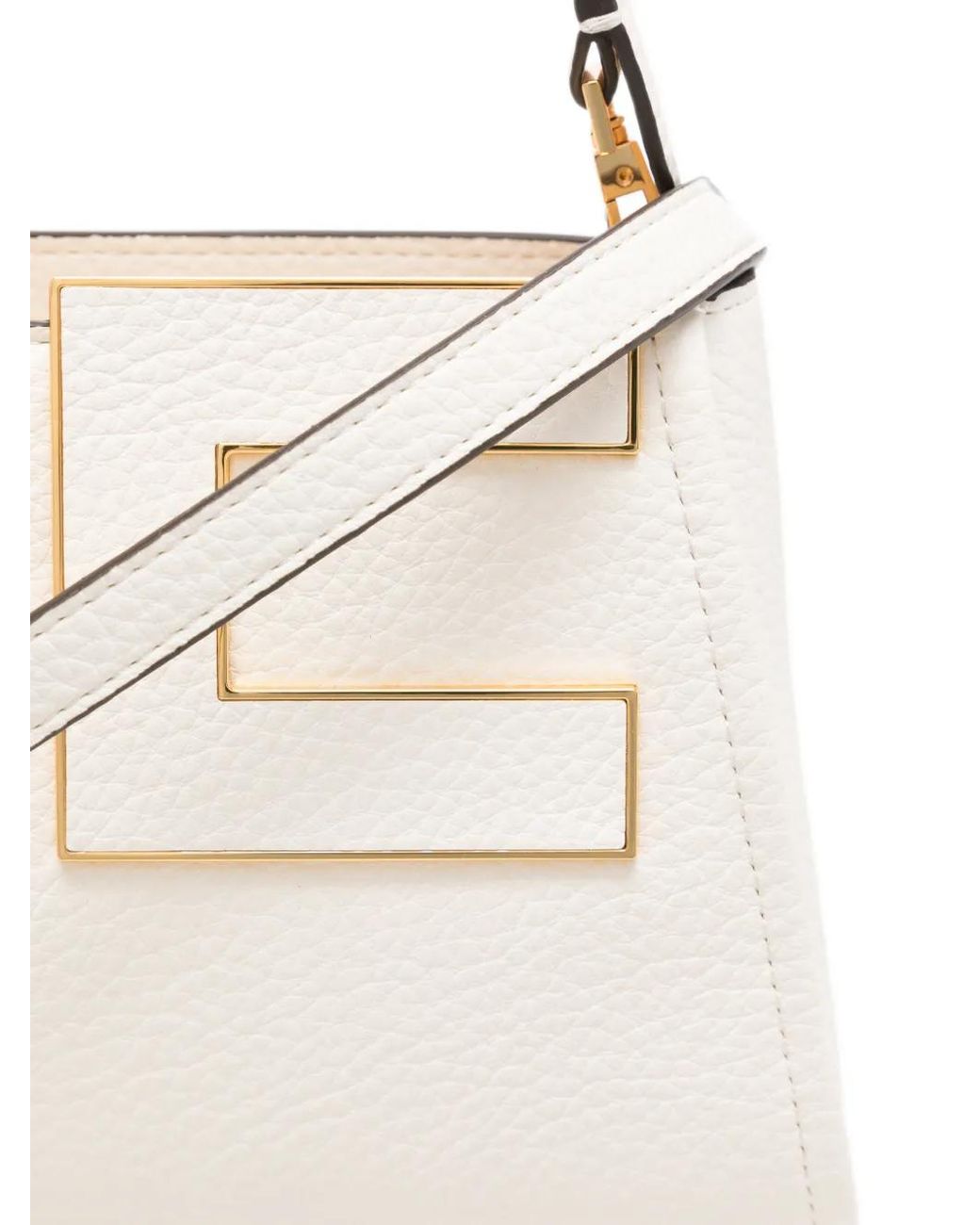 Elisabetta Franchi White Handbag With Logo