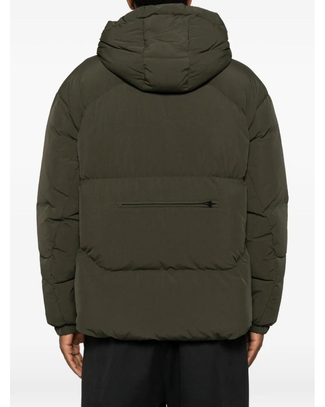 JG1 Green Hooded Puffer Jacket for men
