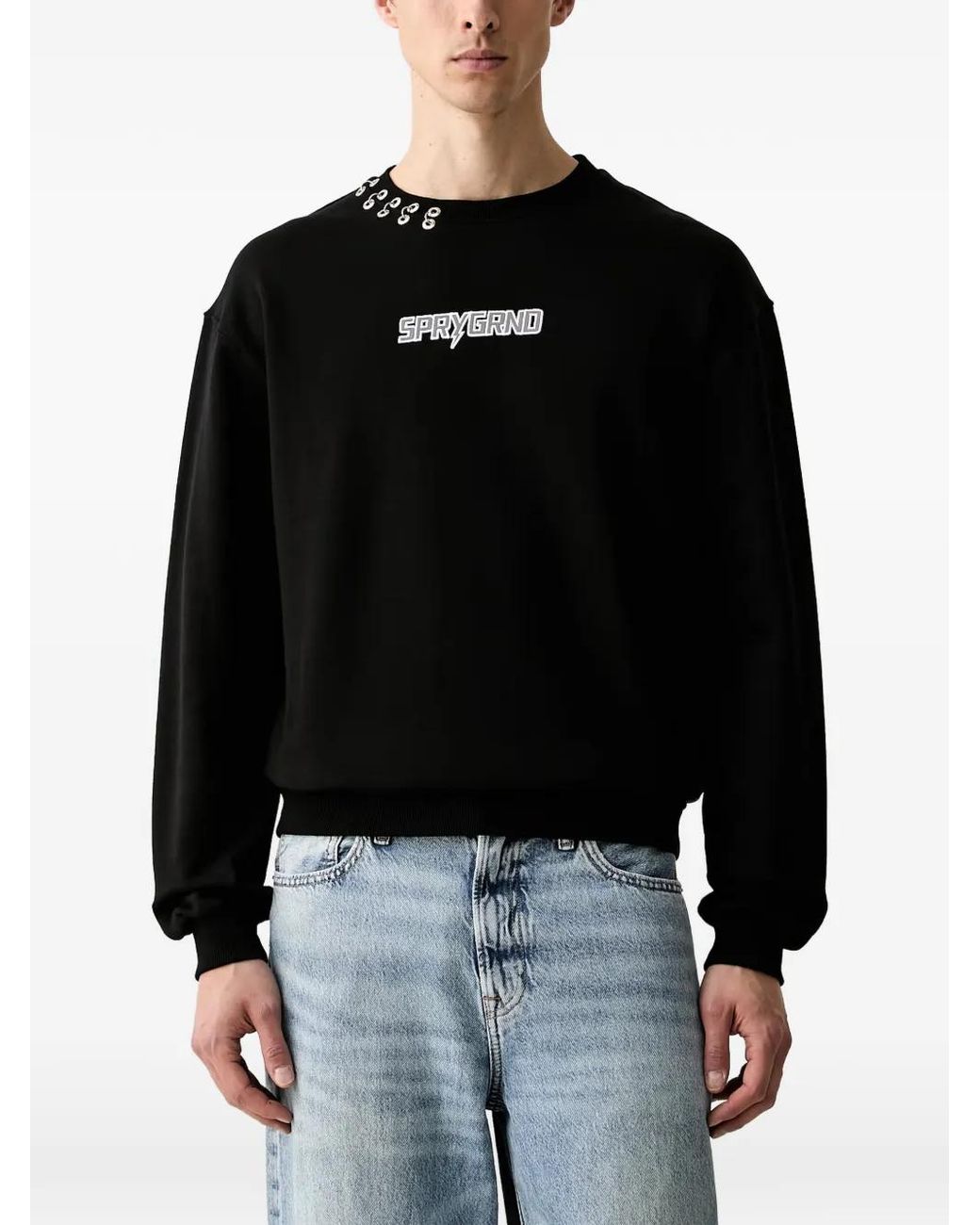 Sprayground Lightning Shark Pullover Mit Logo in Black für Herren