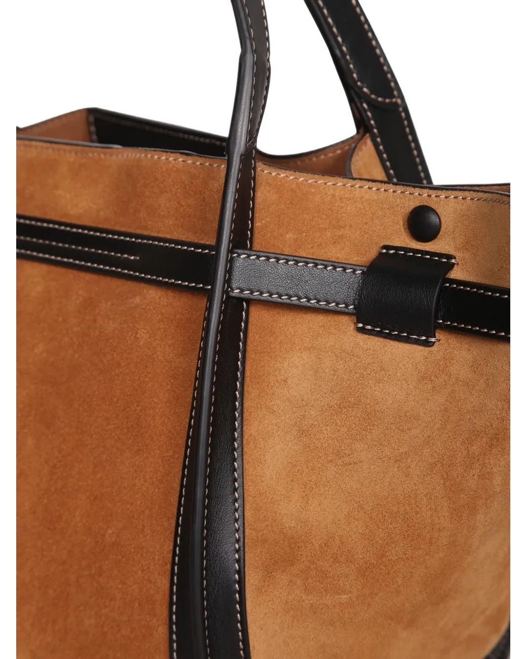 Tod's Brown T Signature Suede Shoulder Bag