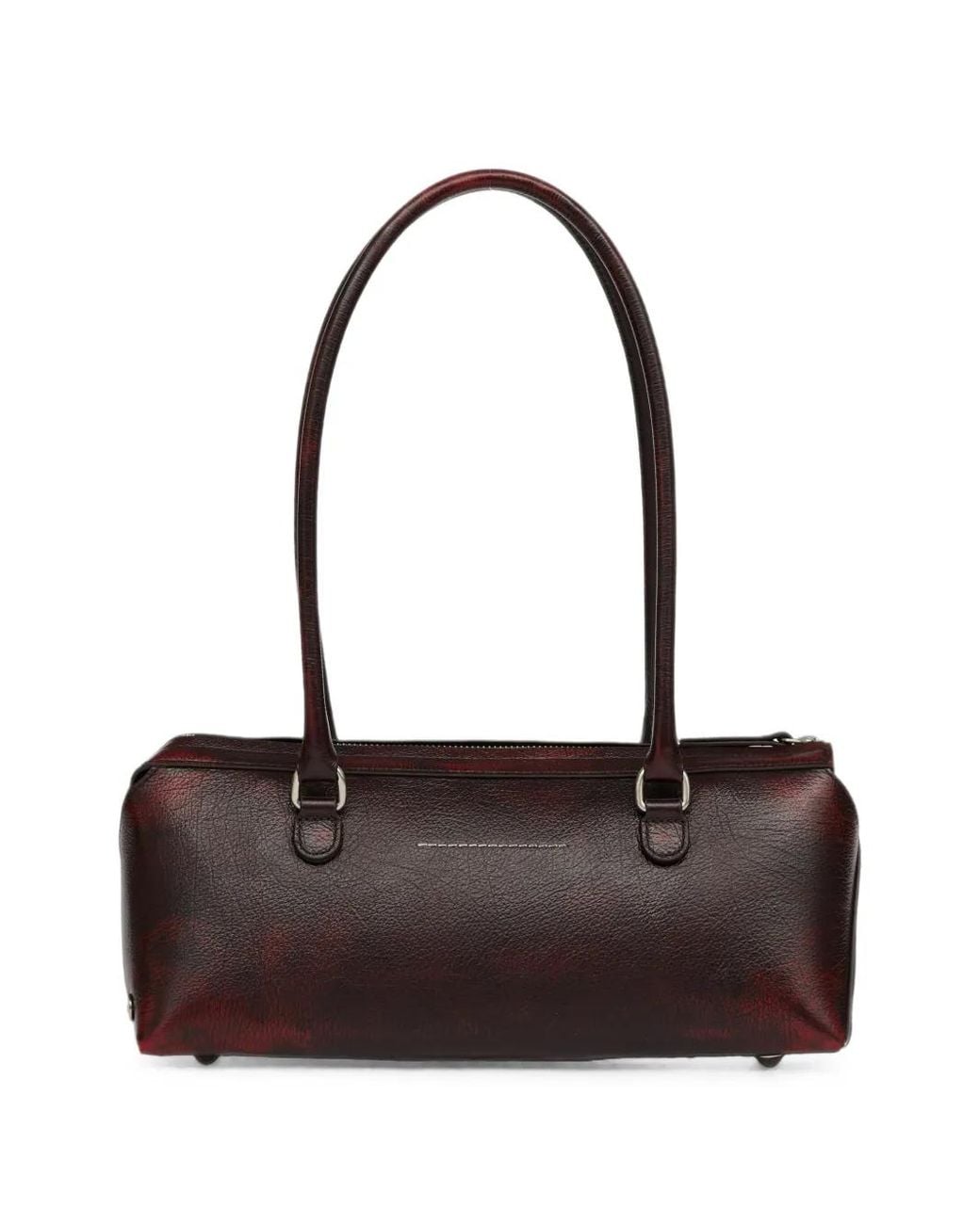 MM6 by Maison Margiela Brown Bauletto Leather Shoulder Bag