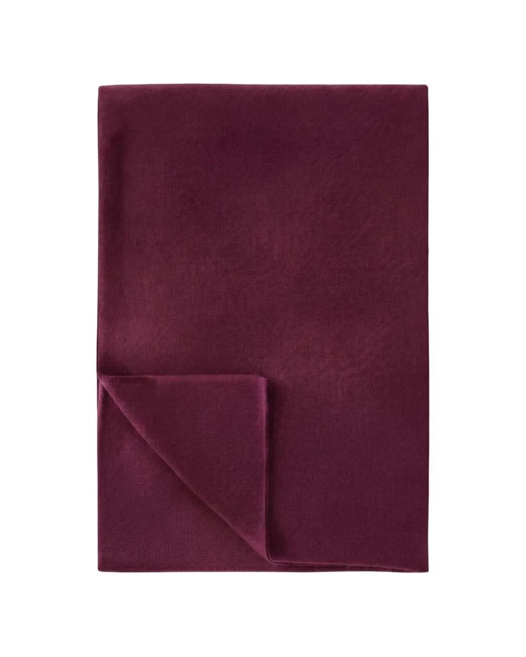Lisa Yang Purple Paris Ribbed-Trim Scarf