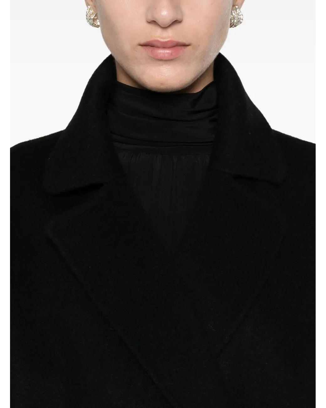 P.A.R.O.S.H. Black Belted Coat