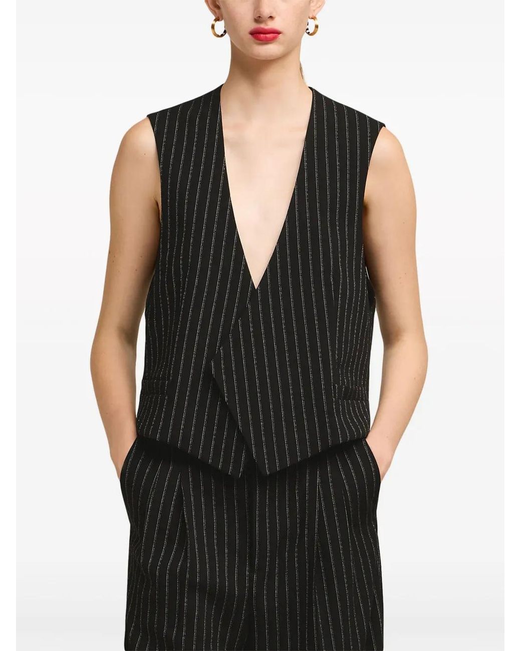 Top Gessato di AMI in Black