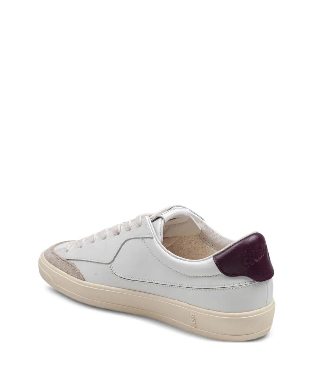 Autry White Windscape Leather Sneakers for men