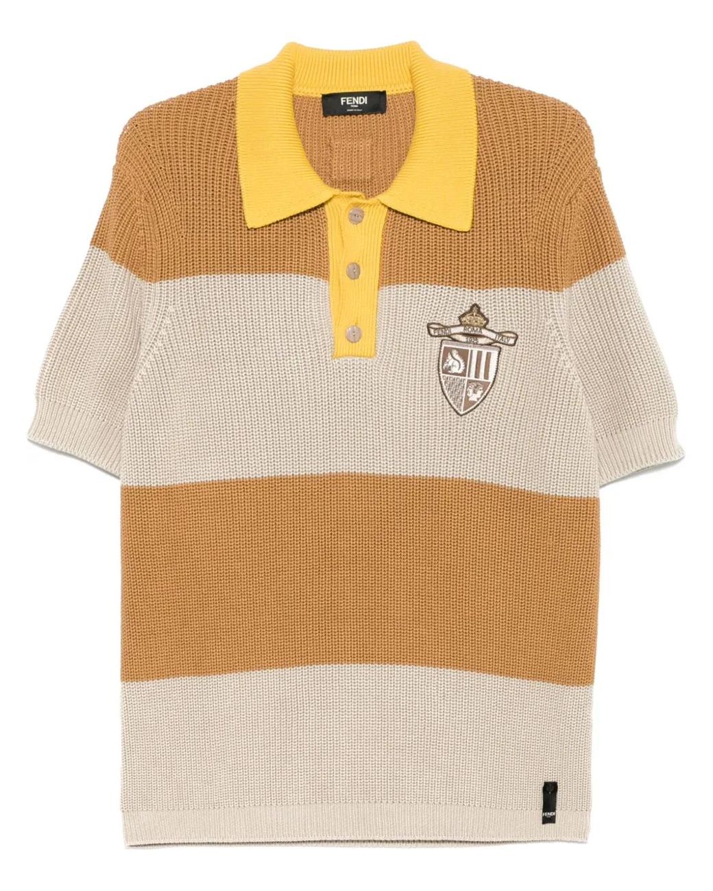 Fendi Gestreept Poloshirt in het Multicolor voor heren