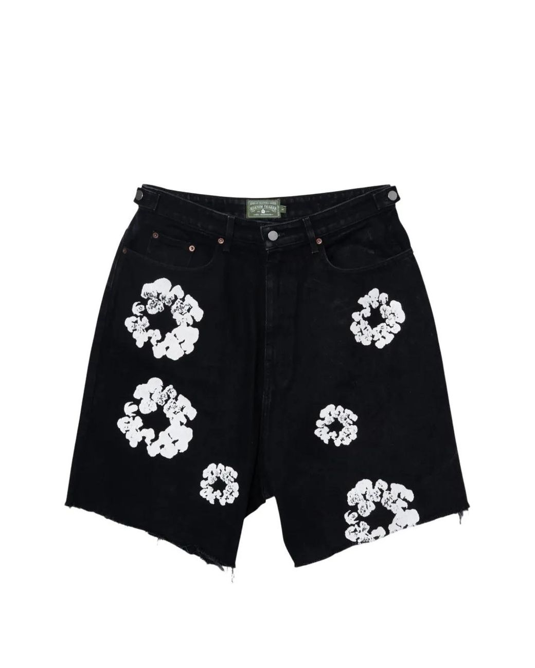DENIM TEARS Black Cotton Denim Shorts for men