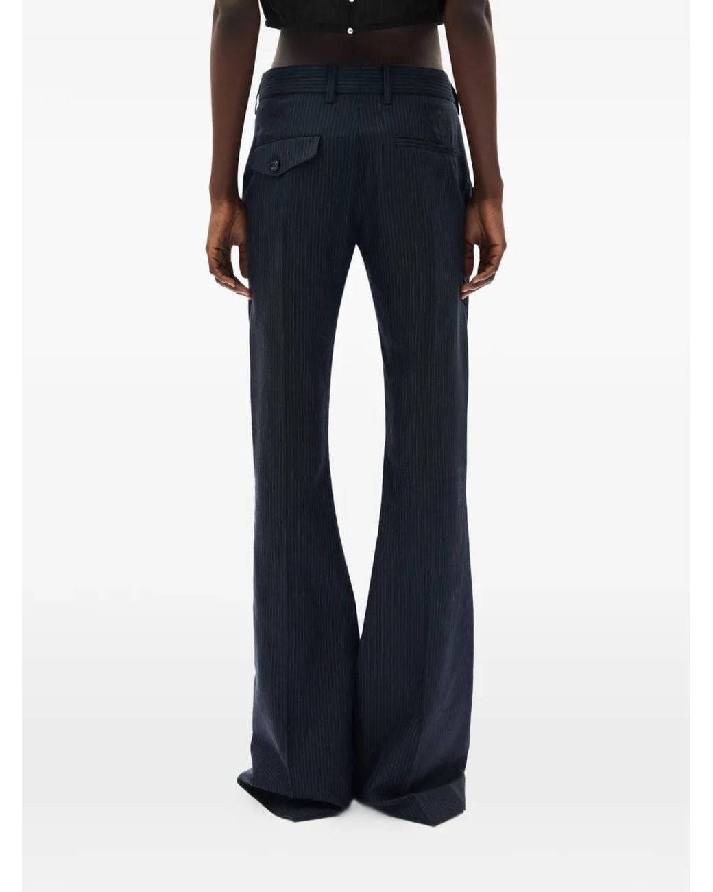 Ann Demeulemeester Blue Adri Pinstripe Trousers