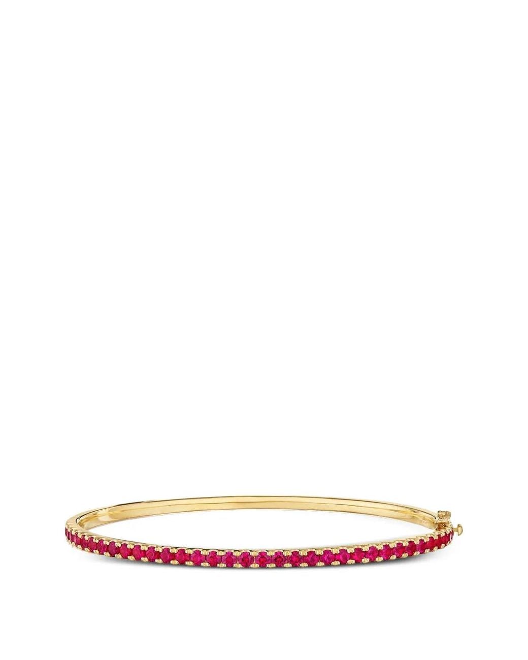 Kwiat White Stackable Ruby Bangle Bracelet