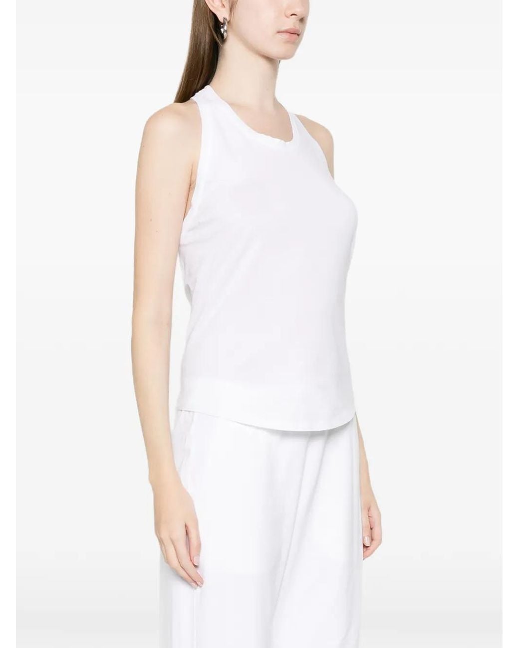 Deha White Racer-Back Tank Top