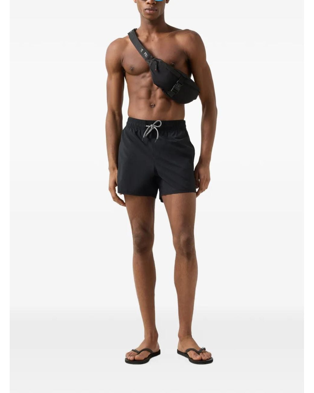 Bogner Fire + Ice Black Nelson Swim Shorts for men