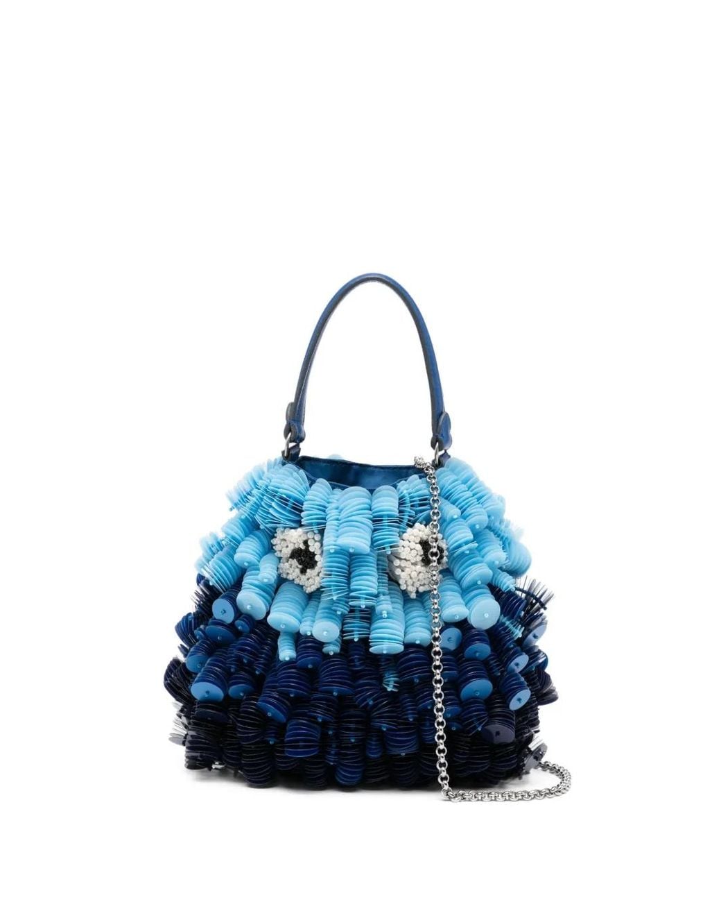 Anya Hindmarch Blue Sea-Creature Tote Bag