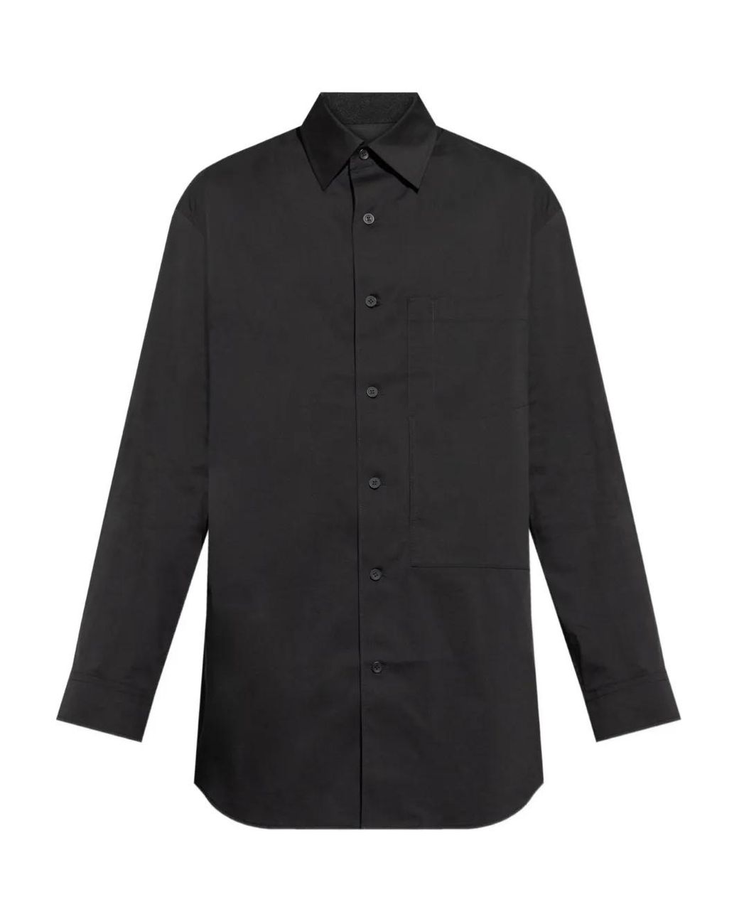 Y-3 Black Button-Fastening Shirt for men