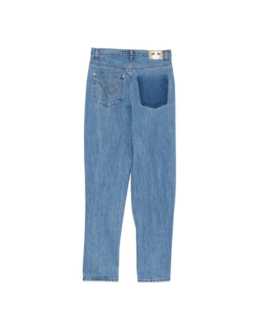 Pushbutton Blue Washed Regular Jeans