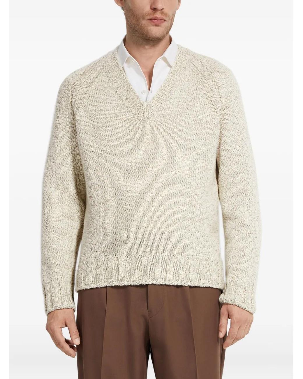 Zegna White Jumper for men