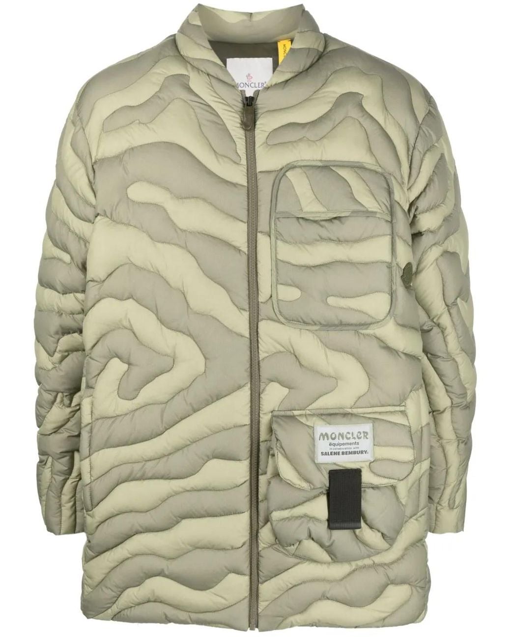 Moncler Green X Salehe Bembury Peano Down Jacket for men