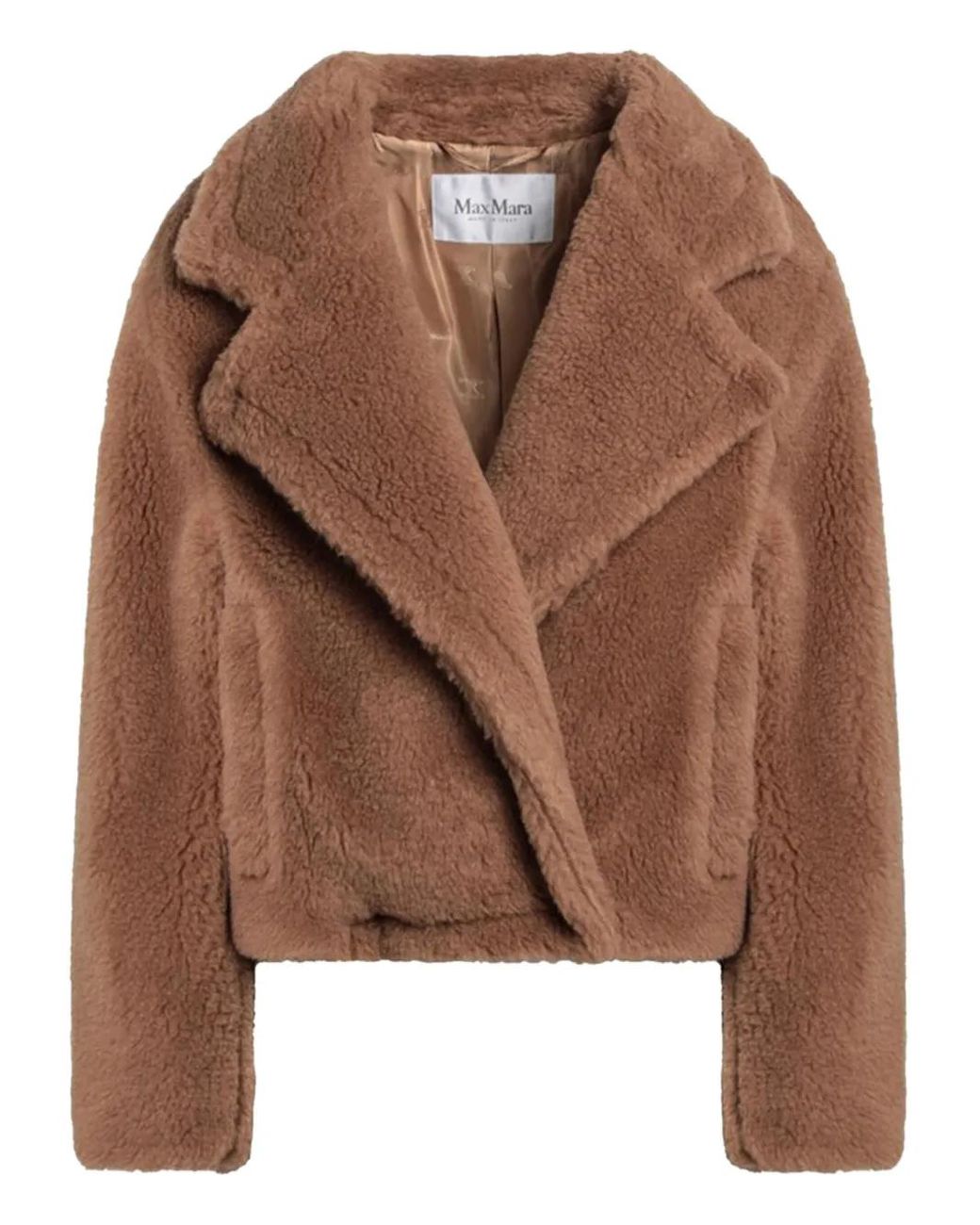 ◆MAX MARA 最新作◆Gardone コート/Brown◆ Max Mara Gardone Fur Coat in Brown | Lyst