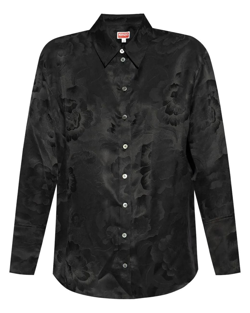KENZO Black Peonies Shirt