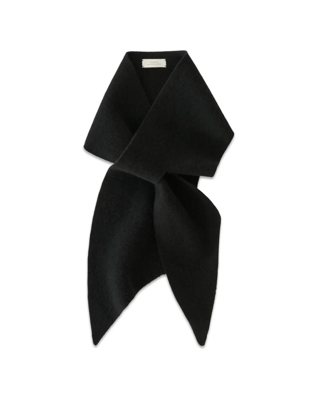 Studio Nicholson Black Noack Tie-Neck Scarf