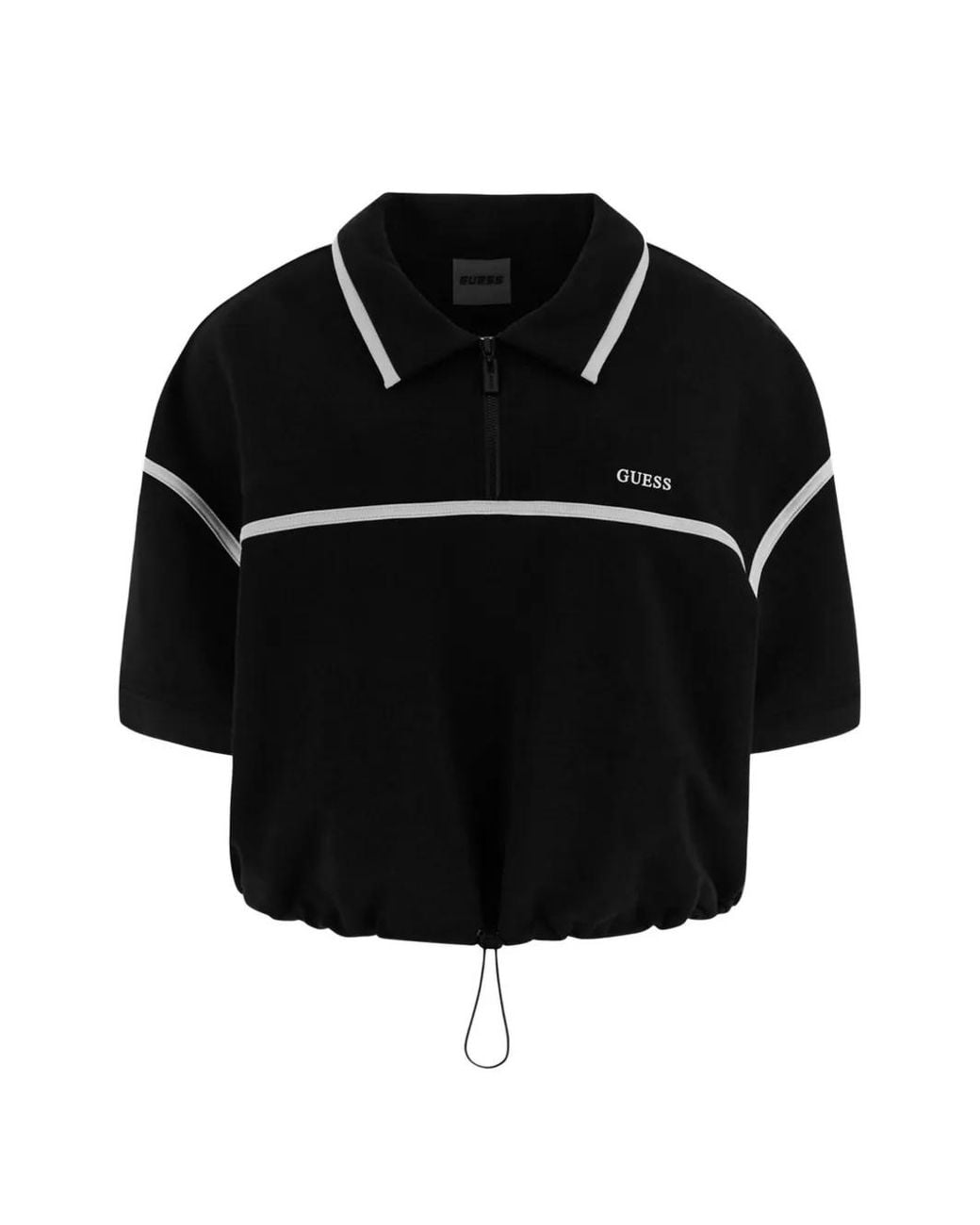 Guess Black Half-Zip Polo