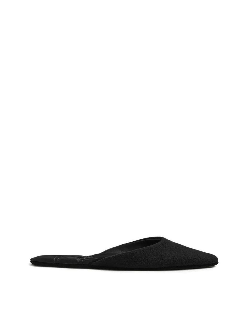 Totême White Wool Slippers