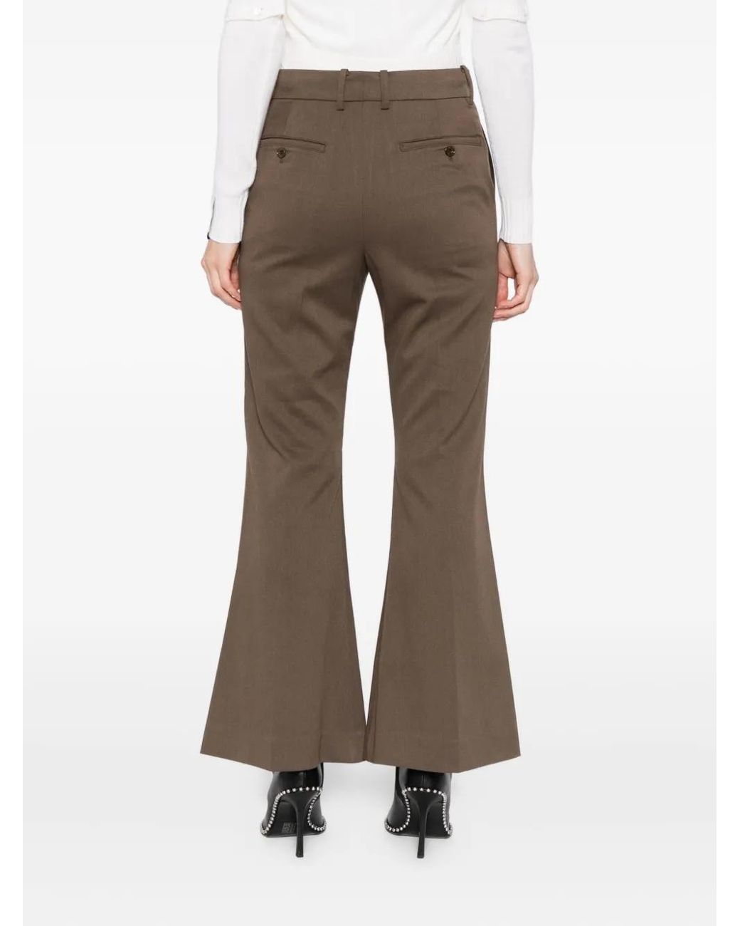 ROKH Brown Flared Basic Trousers