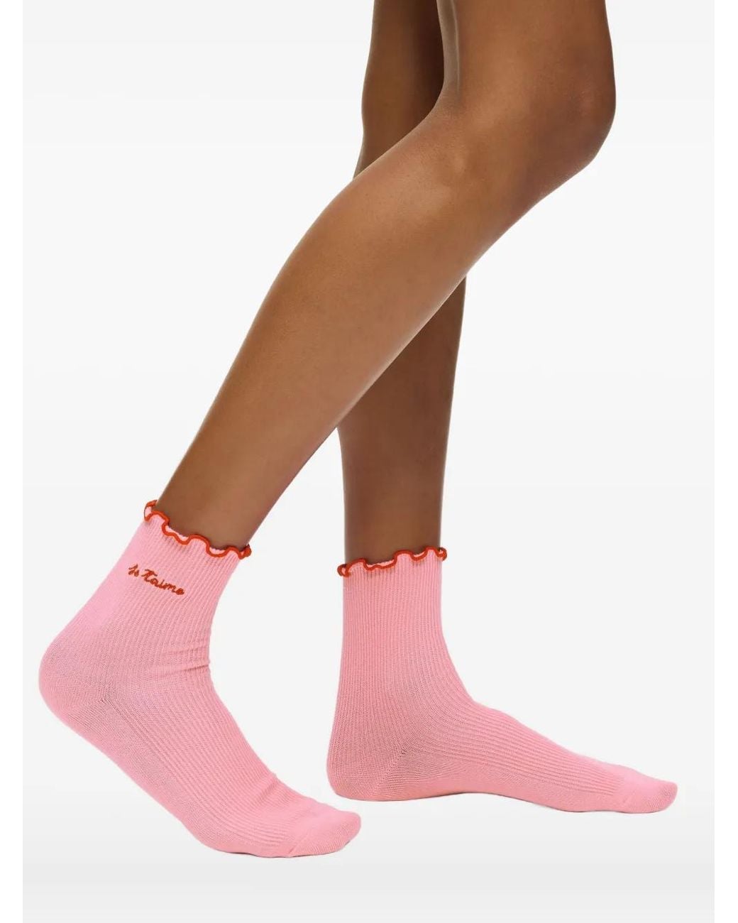 Karl Lagerfeld Red Love-Note Socks (Pack Of Three)