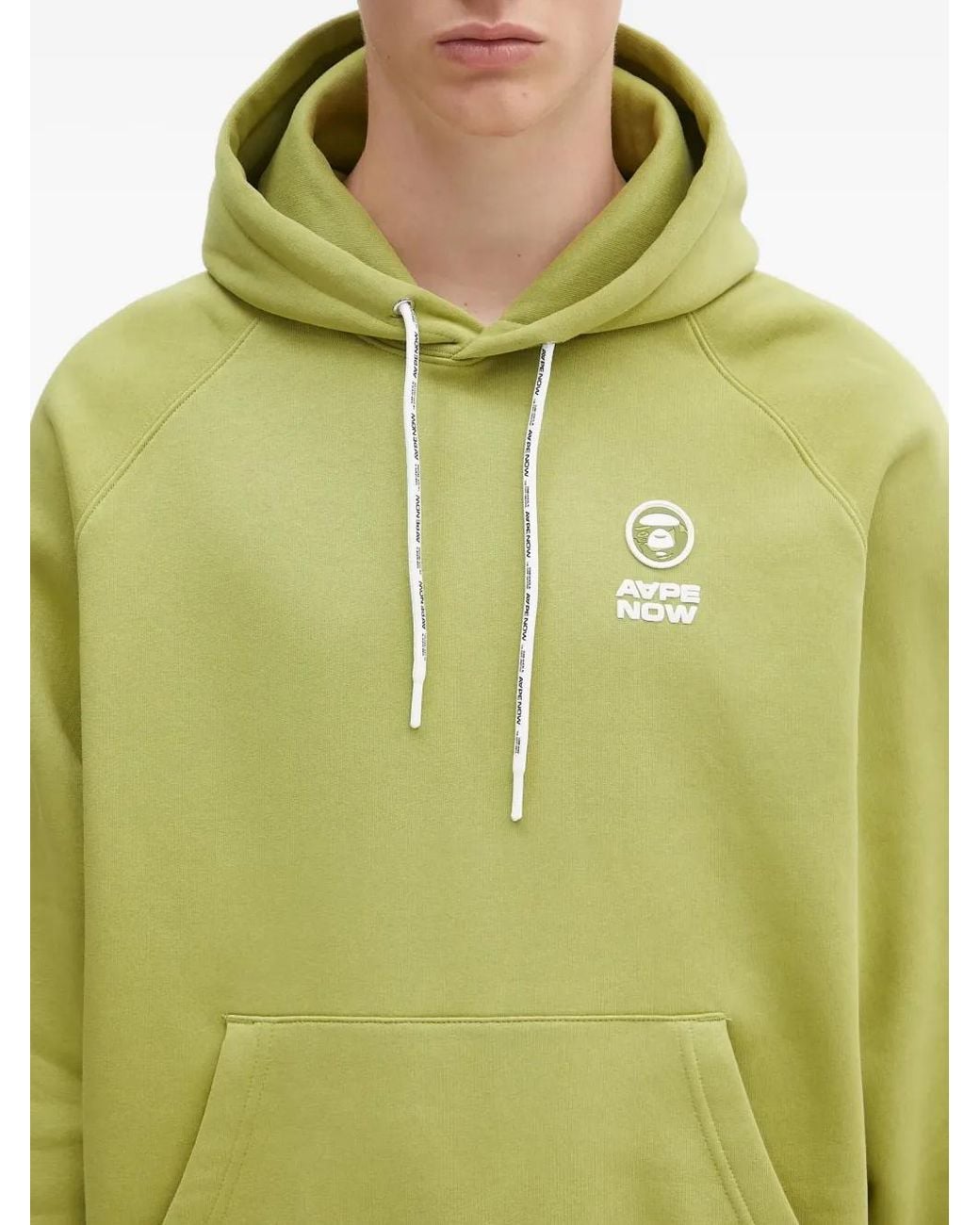Aape By A Bathing Ape Green Aaper Logo Hoodie for men