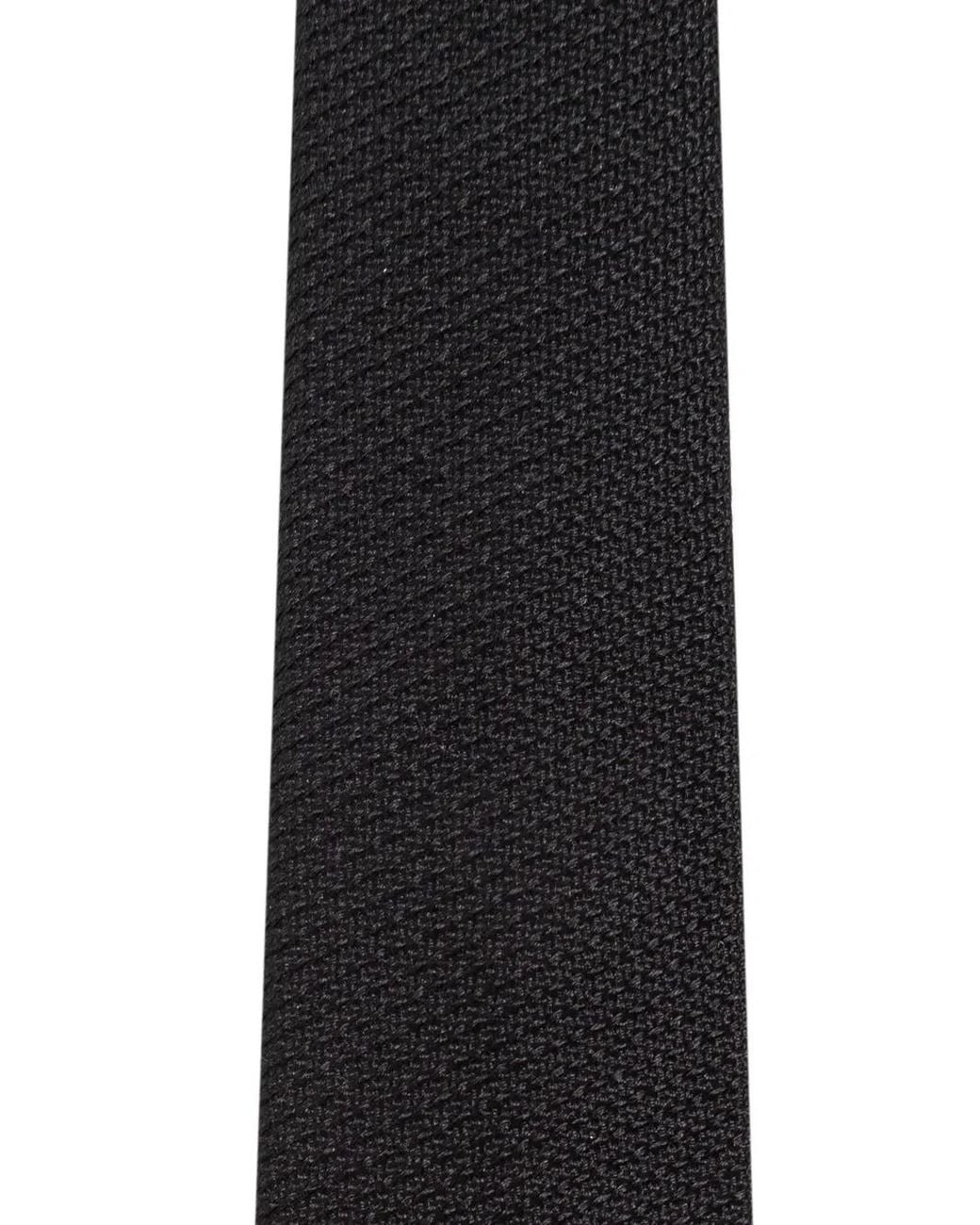Moschino Black Silk Tie for men