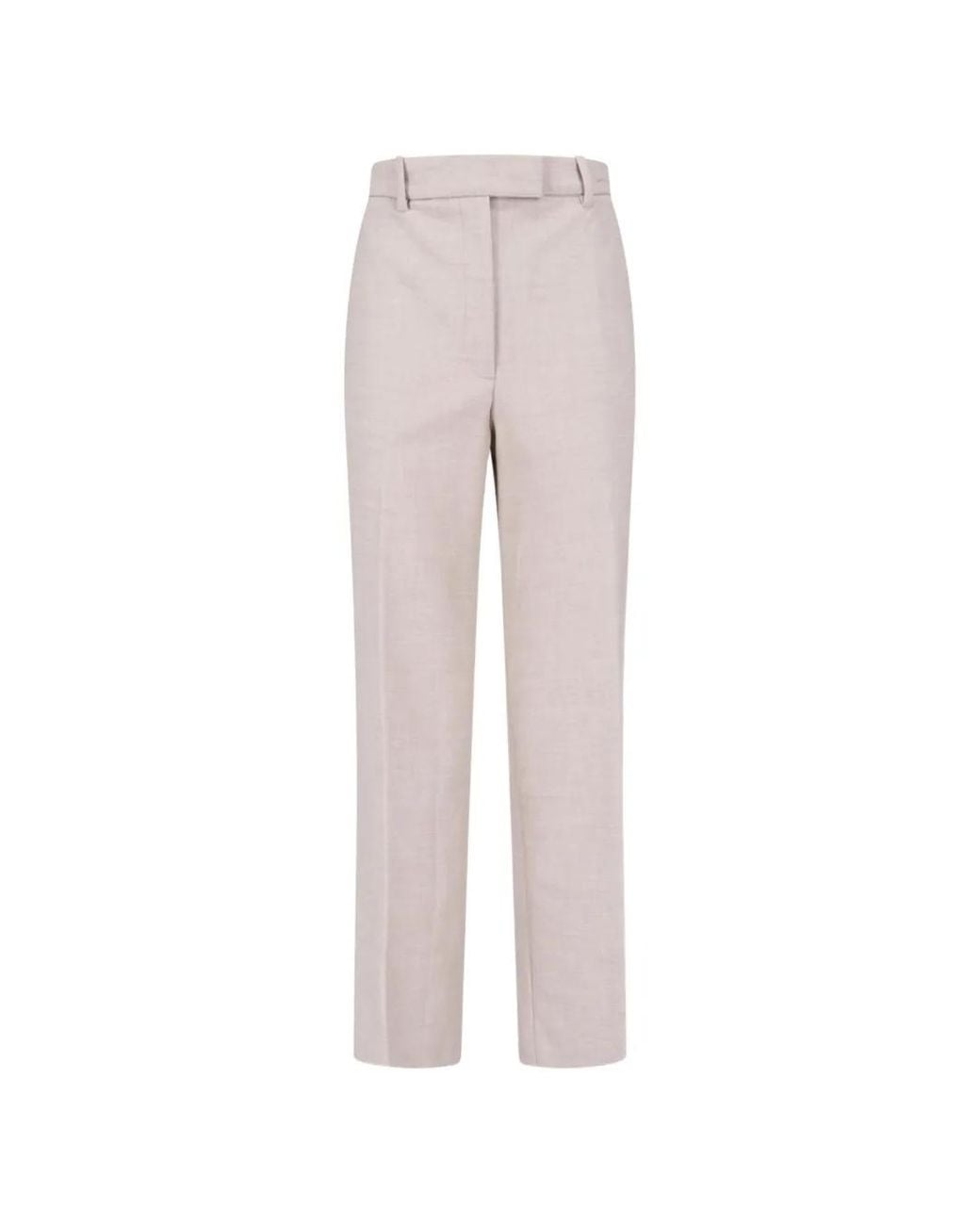 Calvin Klein Natural Tailored Straight-Leg Trousers