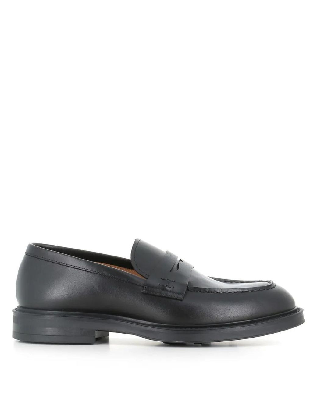 Henderson Gray Penny-Leather Loafers for men