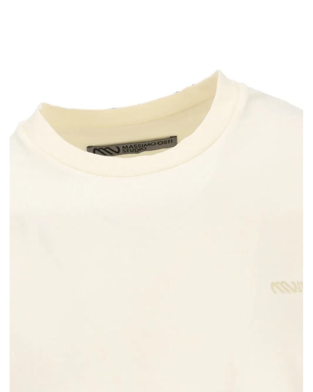 Massimo Osti Studio Natural T-Shirt À Logo Imprimé for men