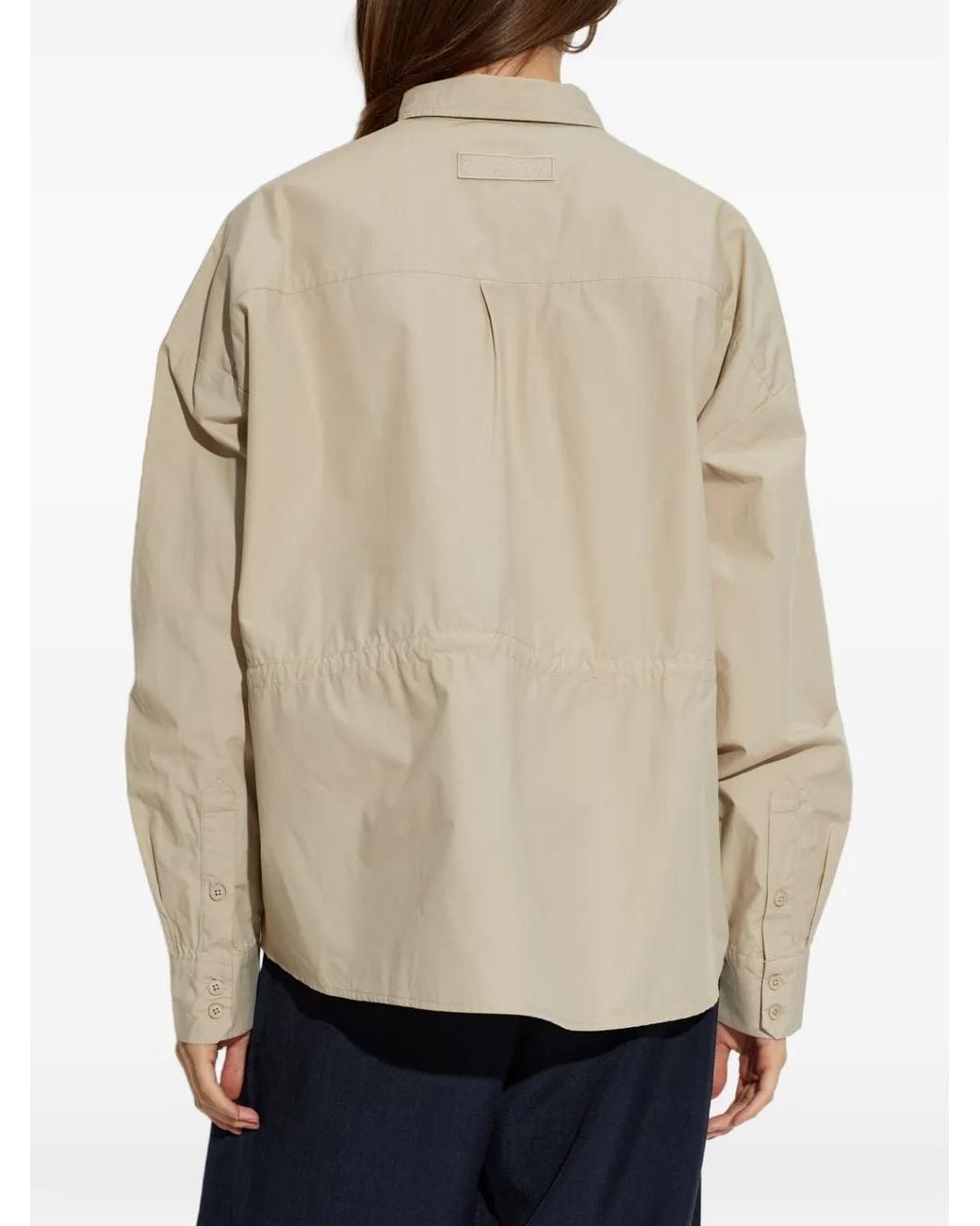 Rethinkit Studios Natural Drawstring Cotton Shirt