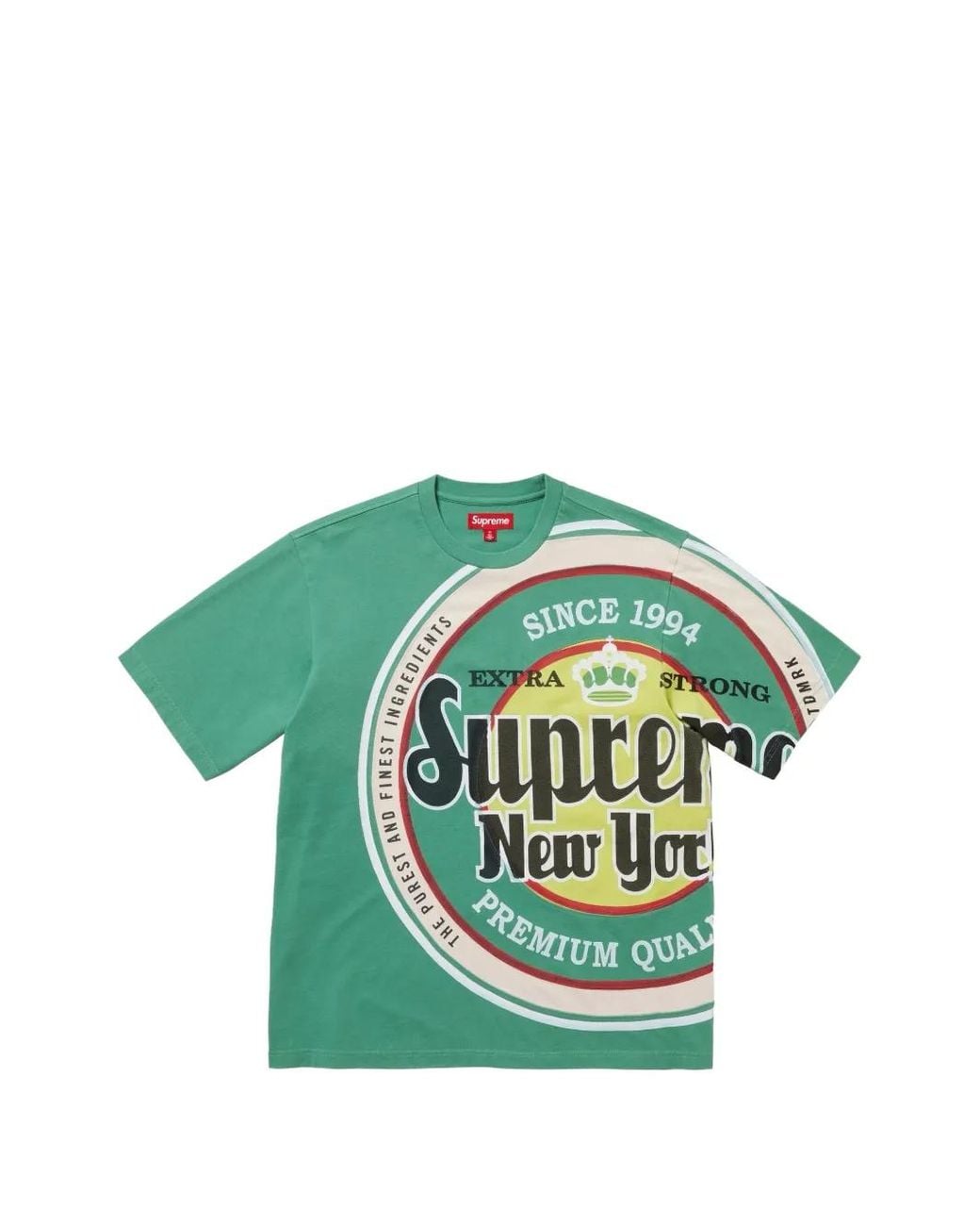 Supreme Lager-Print T-Shirt in Green for Men | Lyst