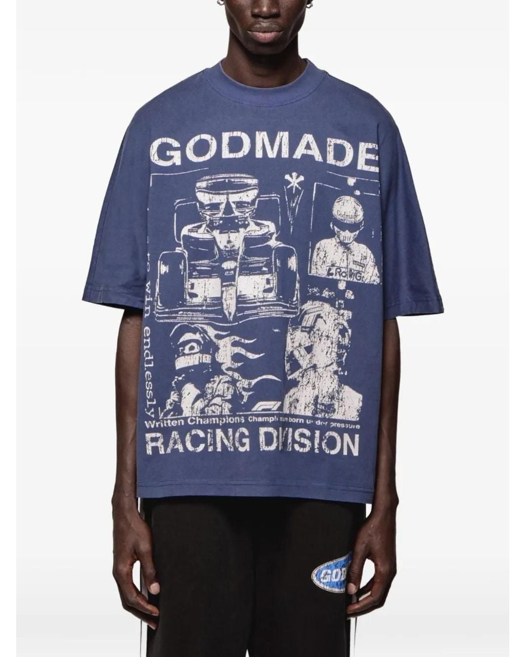 GODMADE Blue Endless Drive T-Shirt for men