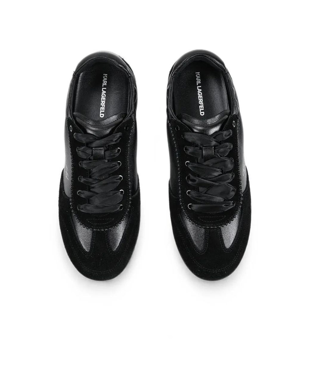 Karl Lagerfeld Black Baskets Altia À Empiècements