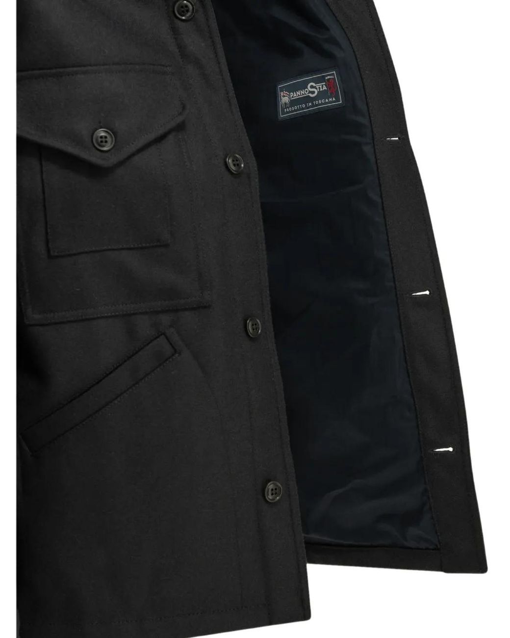Giacca-Camicia di Ceccarelli in Black da Uomo