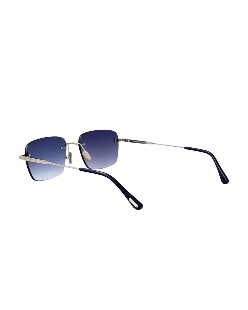 Tom Ford Blue Jake Rectangle-Frame Sunglasses