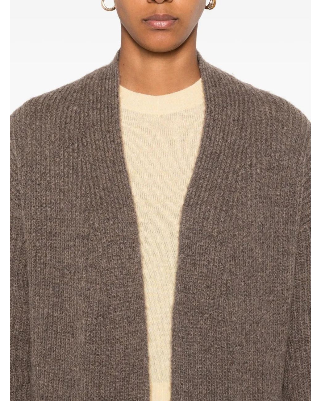 Marc O' Polo Brown Patch-Pocket Cardigan