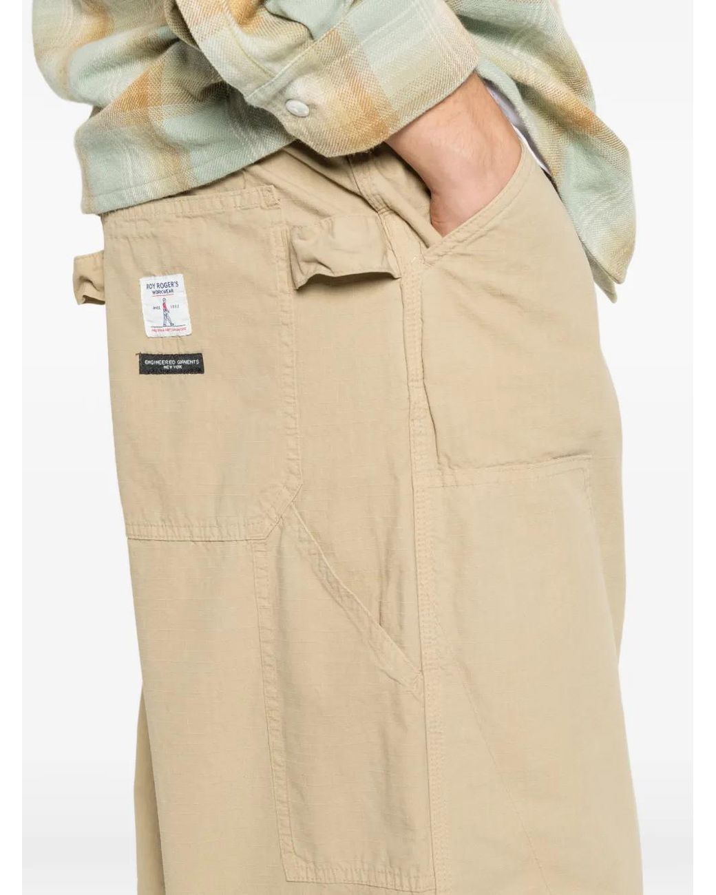 Roy Rogers White Patch-Pocket Trousers for men