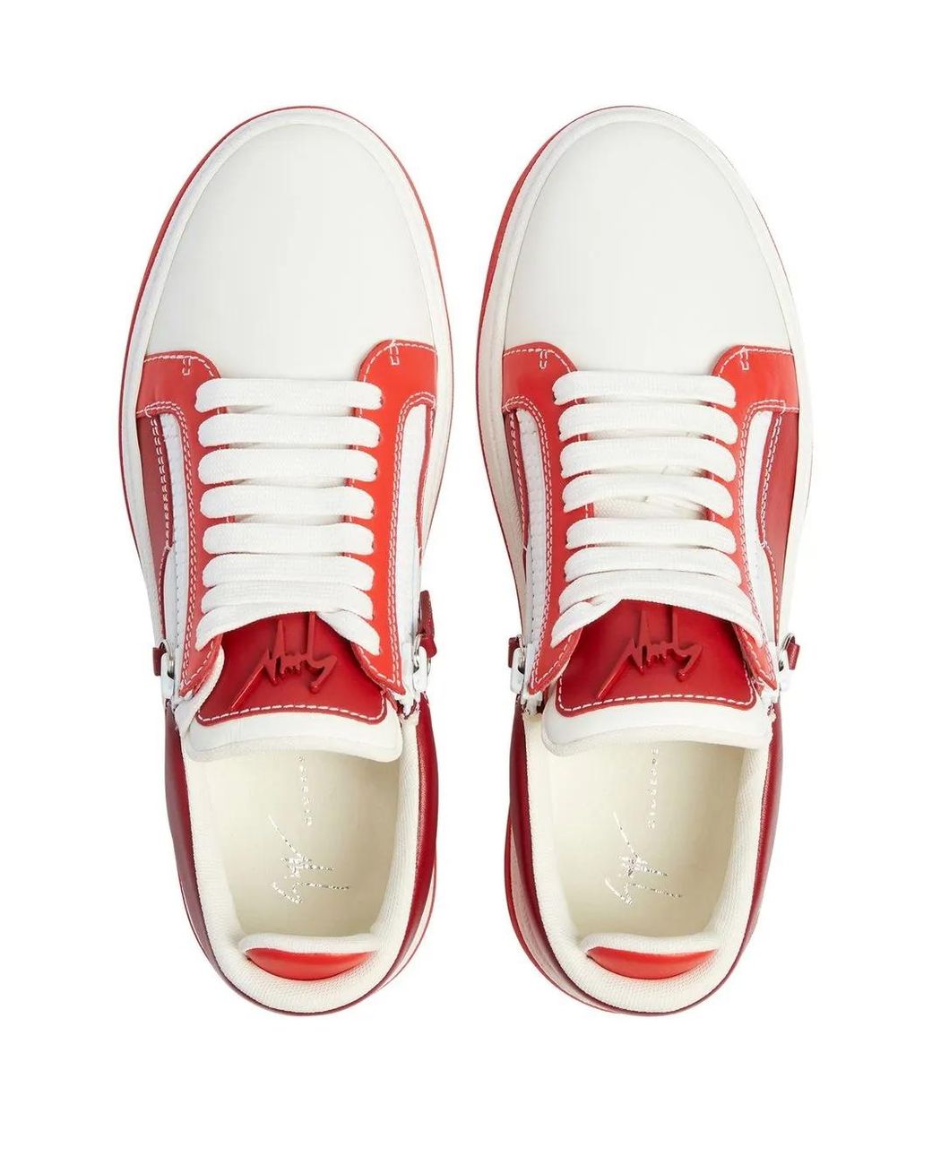Giuseppe Zanotti Red Gz94 Double-Zip Low-Top Sneakers for men