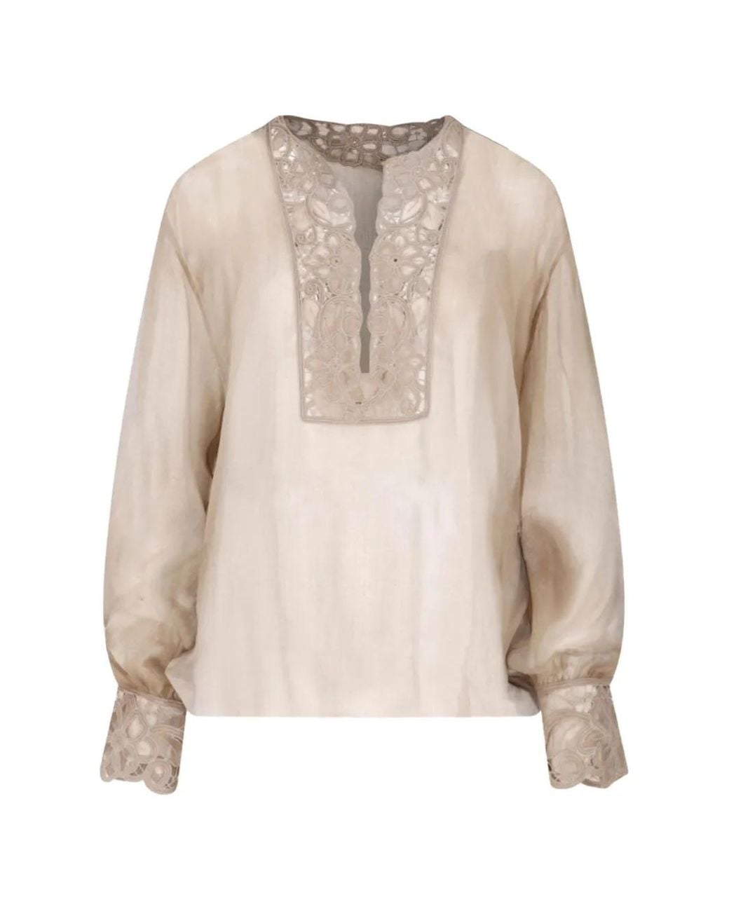 Ermanno Scervino Natural Relaxed-Fit Blouse