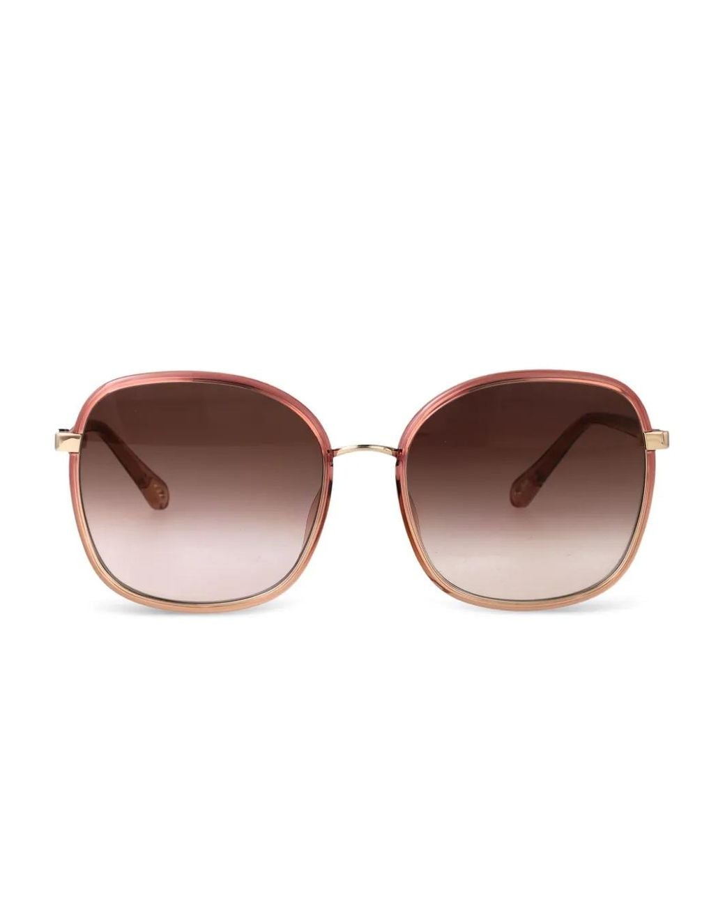 Chloé Brown Oversized-Frames Sunglasses
