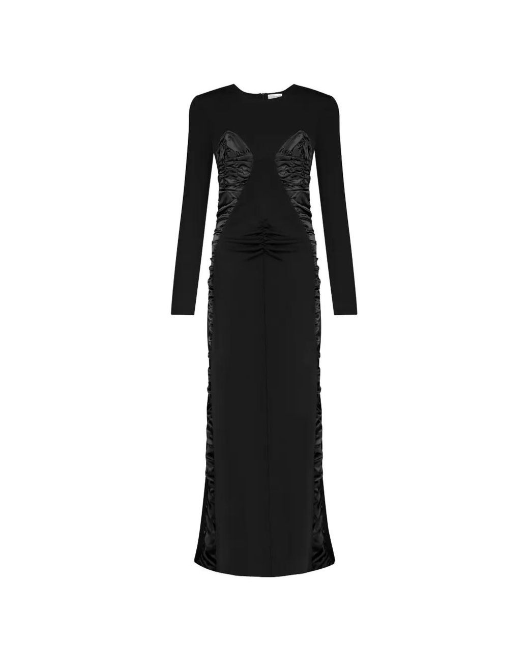 Violante Nessi Black Mengoni Ruched Maxi Dress
