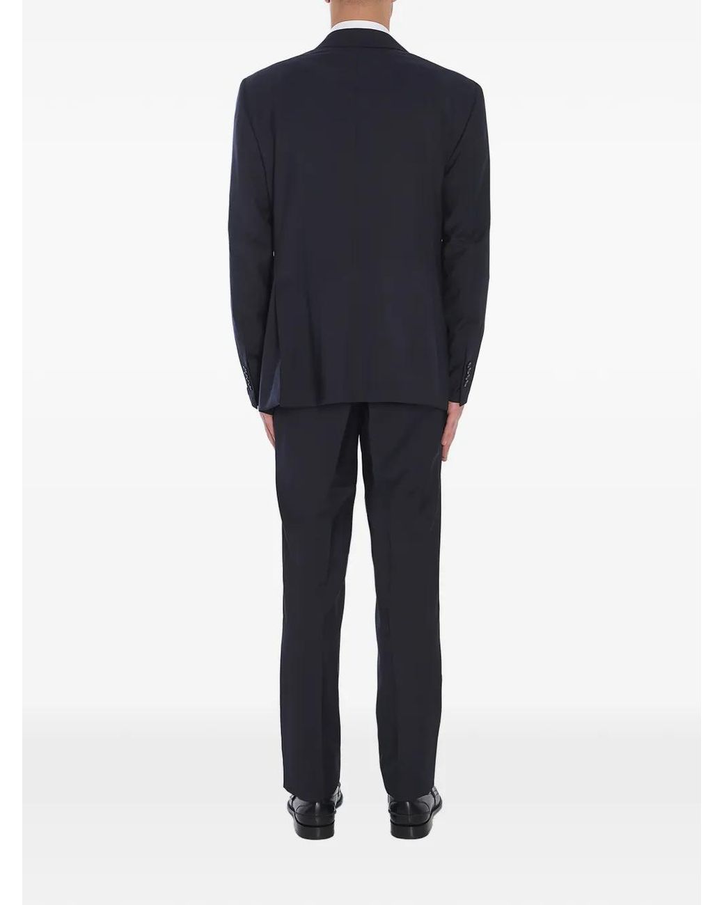 Tagliatore Blue Double-Breasted Virgin Wool Suit for men